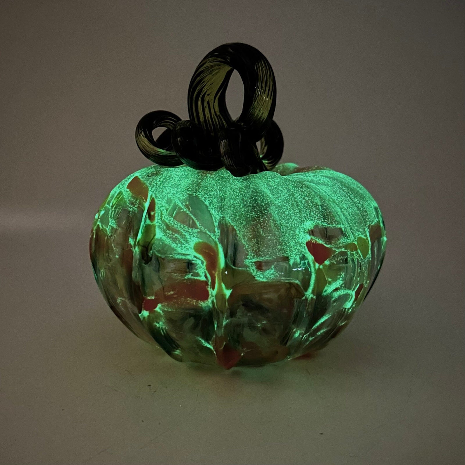 Daily Glow Pumpkin 149 Fall Squat Daily Pumpkin Luke Adams Glass Blowing Studio 