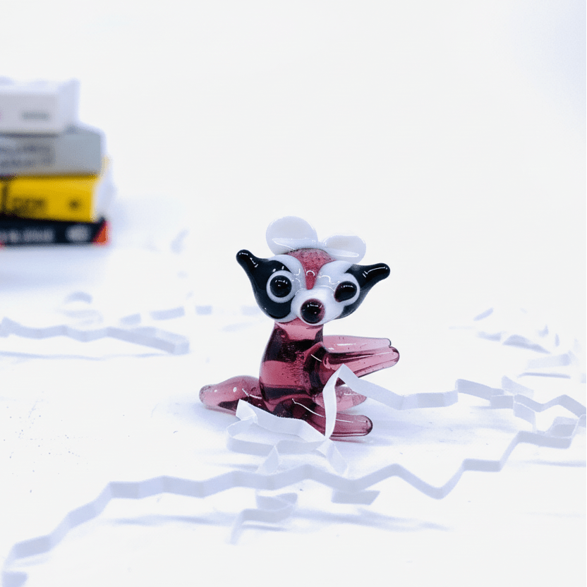 Tiny Glass Racoon 343 Miniature GANZ 