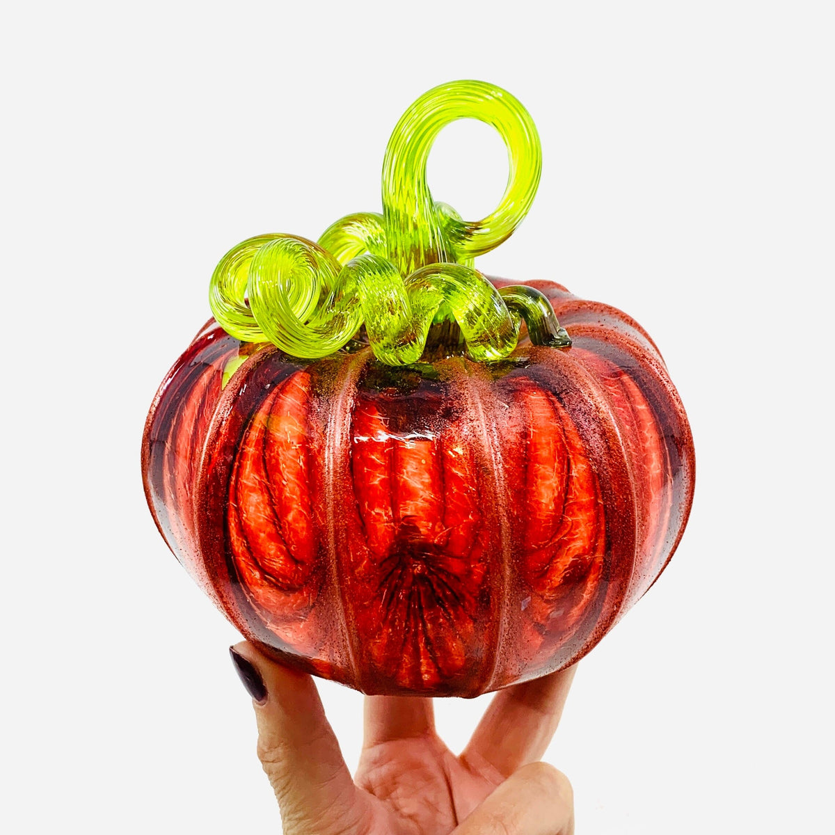 Daily Pumpkin 84 Fall Shimmer Squat Gabby Luke Adams Glass Blowing Studio 