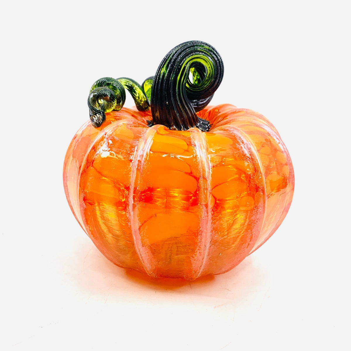 Daily Pumpkin 567 Fall Shimmer Squat Daily Pumpkin Luke Adams Glass Blowing Studio 