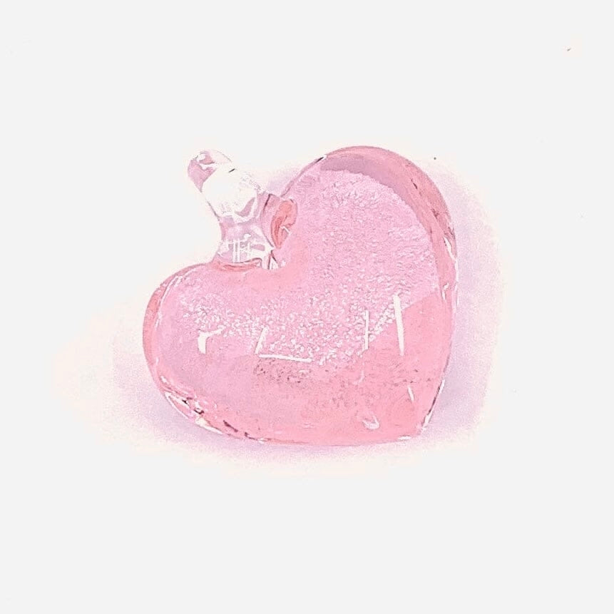 Glass Foil Hearts 271, Pink