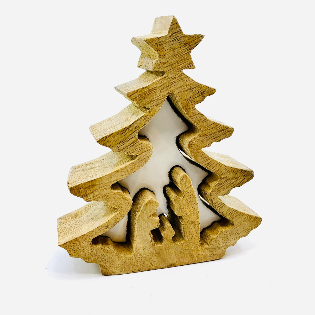 Wooden Forest Nativity