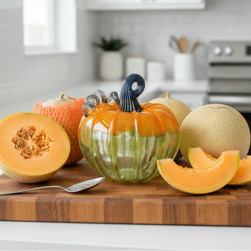 Sweet Cantaloupe Squat Inspo Luke Adams Glass Blowing Studio 