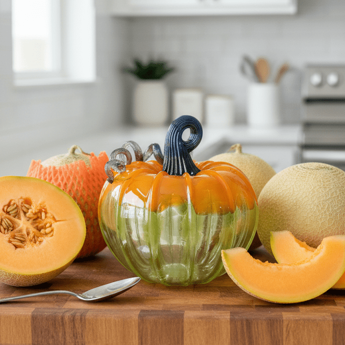 Sweet Cantaloupe Squat Inspo Luke Adams Glass Blowing Studio 