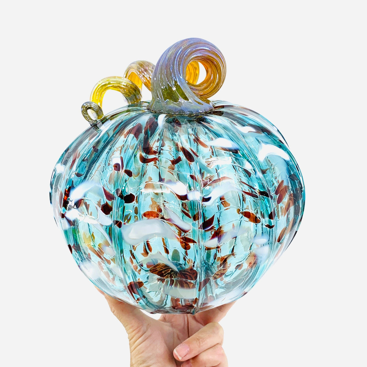 Daily Pumpkin 2494 Large Gabby Luke Adams Glass Blowing Studio 