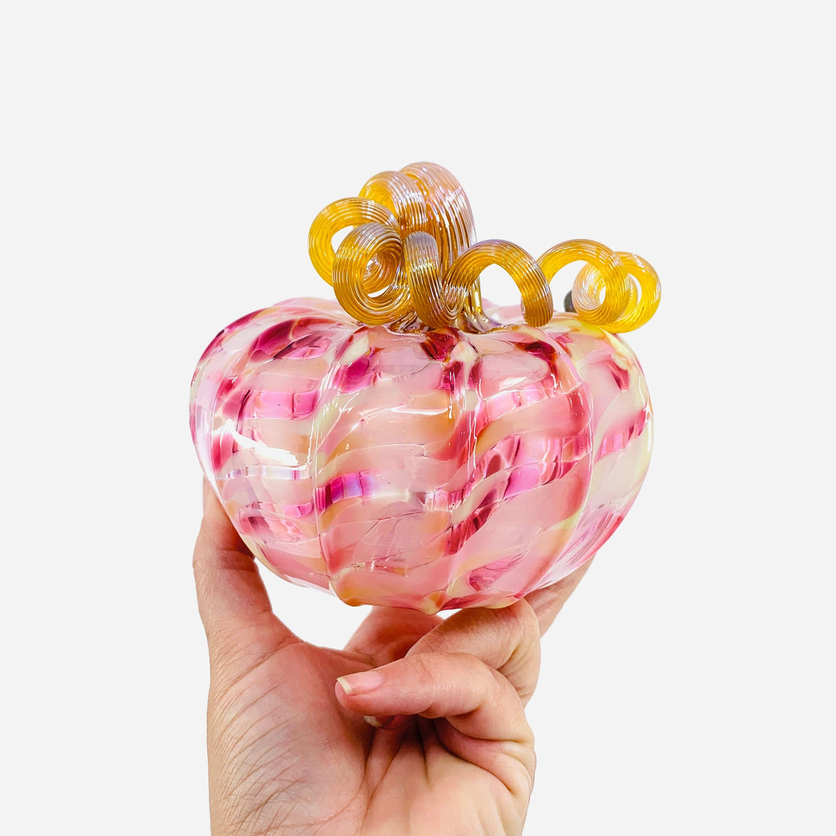 Breast Cancer Awareness Pumpkin 2026 Inspo Luke Adams Glass Blowing Studio 