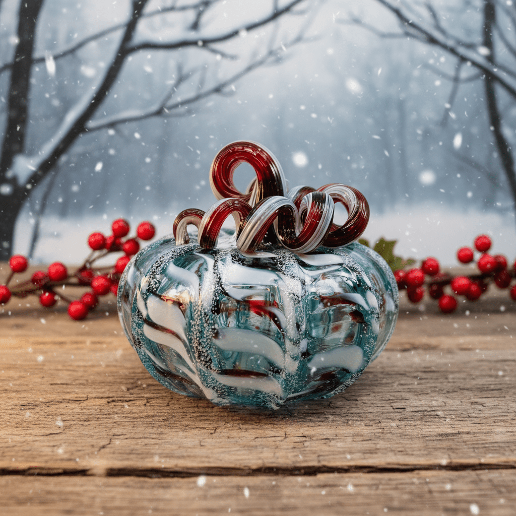 Winter Frost Pumpkin Inspo Luke Adams Glass Blowing Studio 