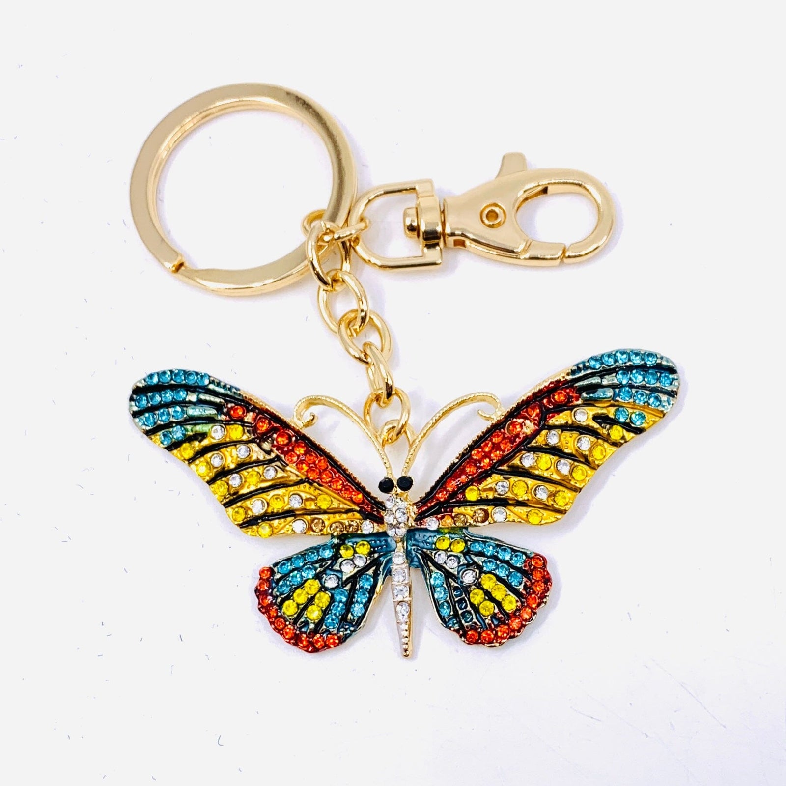 Bejeweled Key Chain 7, Butterfly Accessory Kubla Craft 