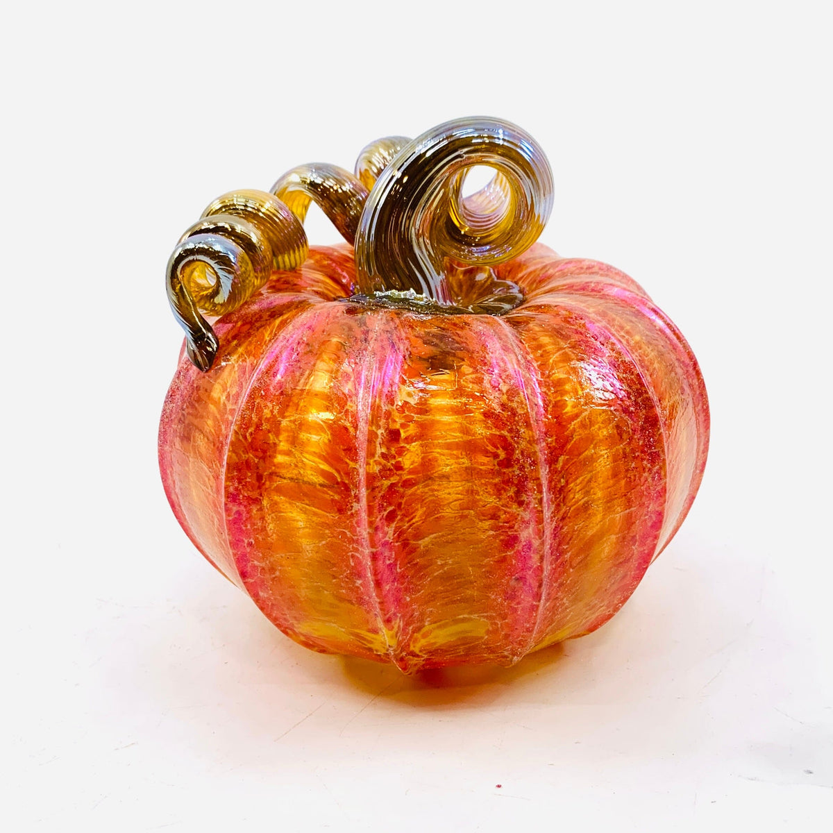 Daily Pumpkin 240 Fall Shimmer Squat Daily Pumpkin Luke Adams Glass Blowing Studio 