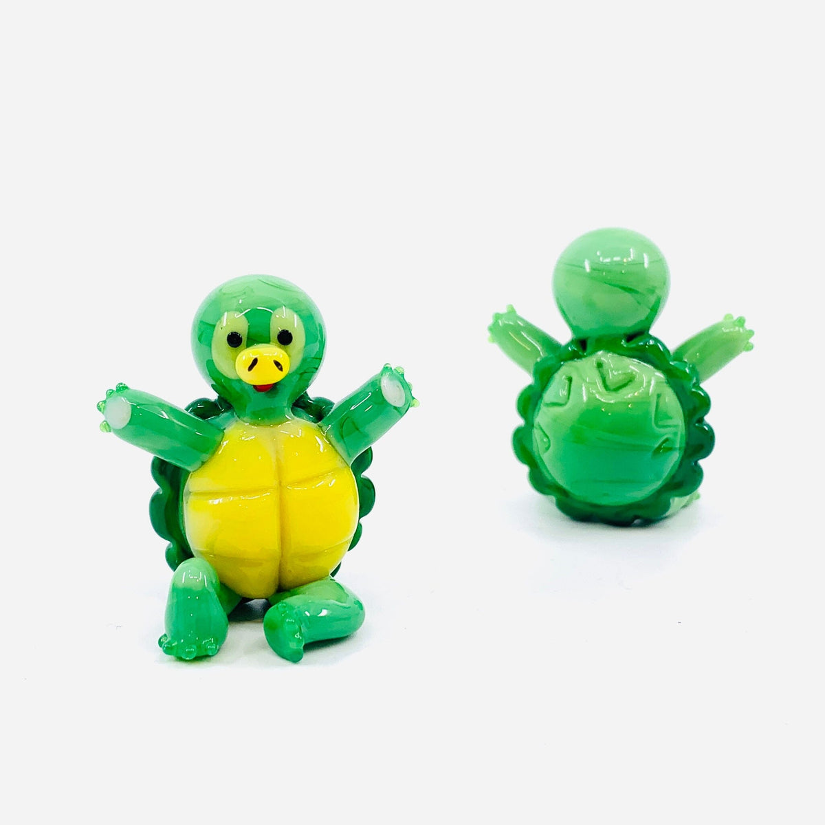 Glass Sitting Turtle Miniature Alex 