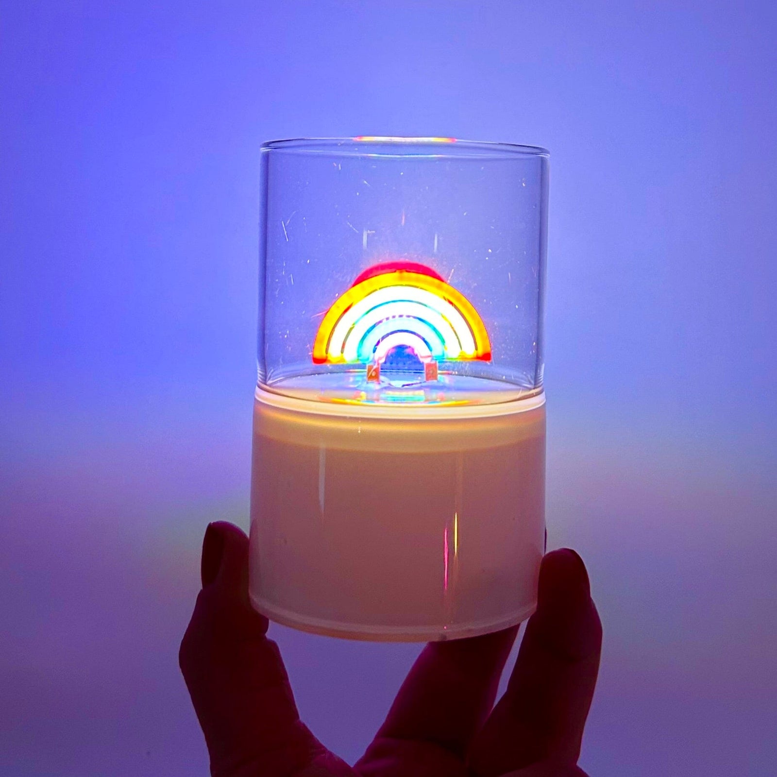 Retro Neon Table-Top Light, Rainbow One Hundred 80 Degrees 