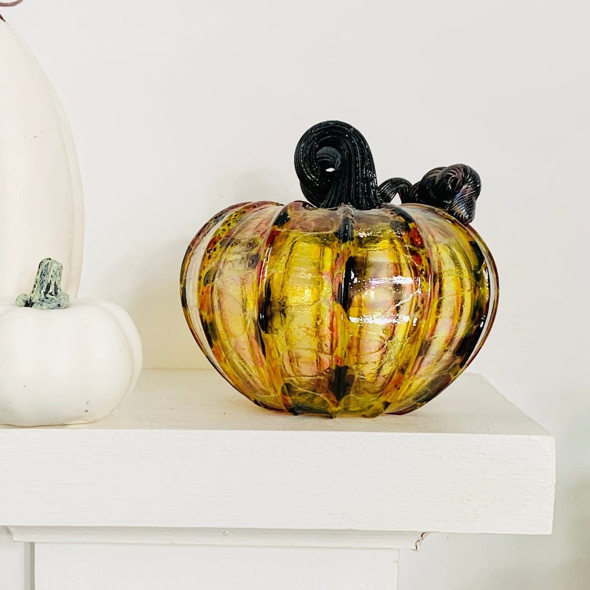 Best Pumpkin of The Day 3812 Fall Jumbo Squat Gabby Luke Adams Glass Blowing Studio 