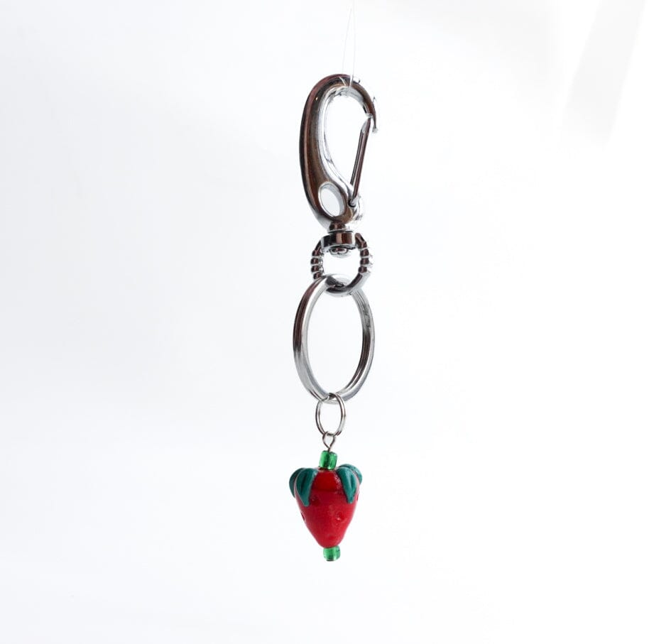 Glass Miniature Keychain, Strawberry GANZ 