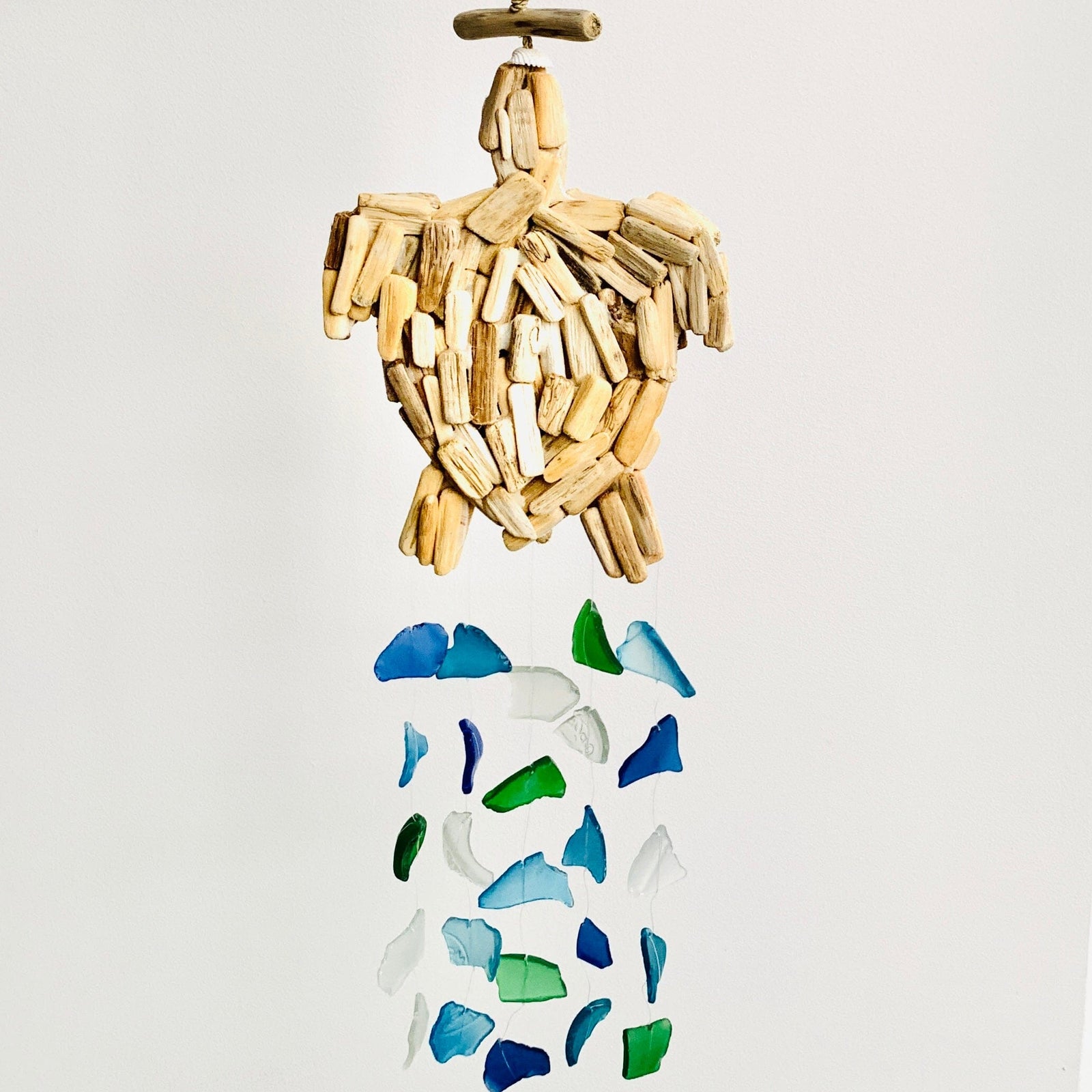Sea Glass Turtle Wind Chime Chesapeake Bay 