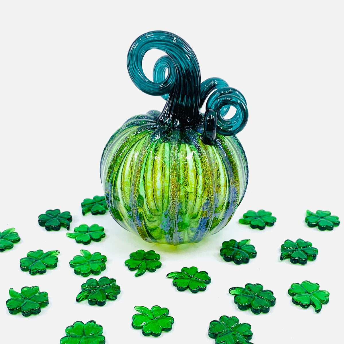 Daily Pumpkin “Clover” Mini Gabby Luke Adams Glass Blowing Studio 