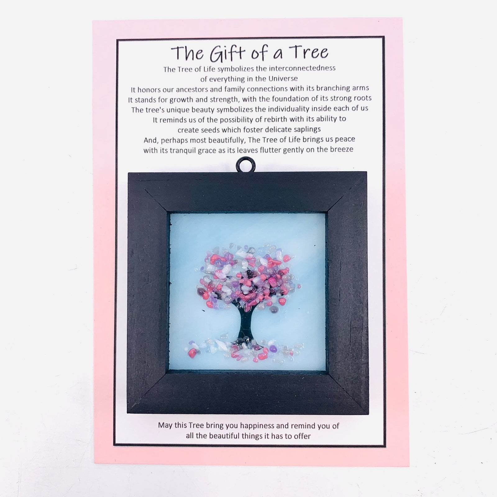 Fused Glass Tree of Life Shadow Box 137 Decor Glimmer Glass Gifts 