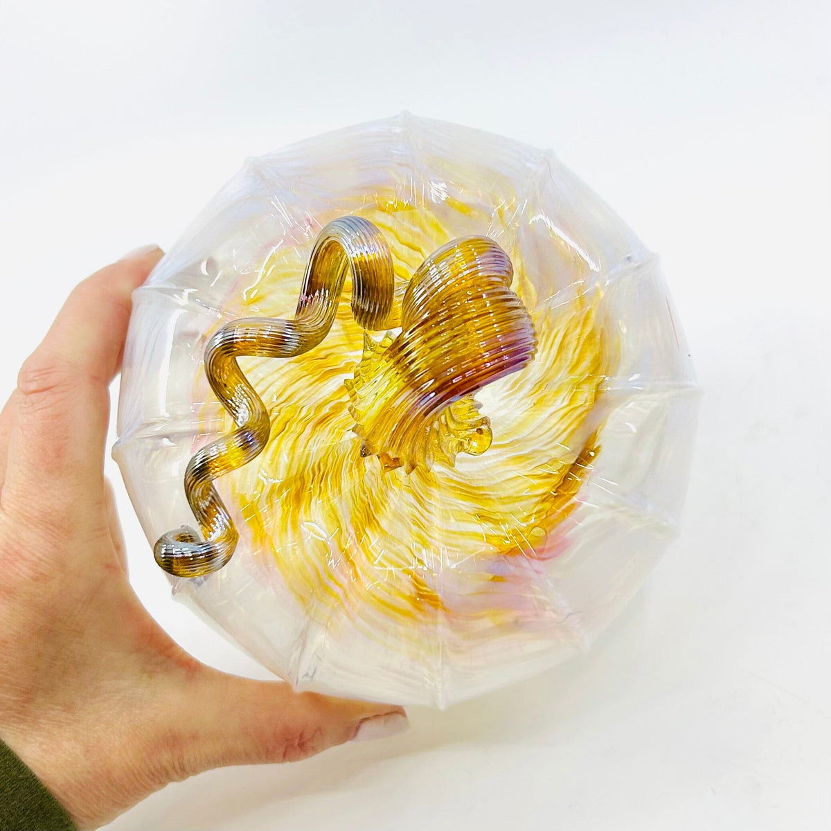 Daily Pumpkin 3806 Medium Gabby Luke Adams Glass Blowing Studio 