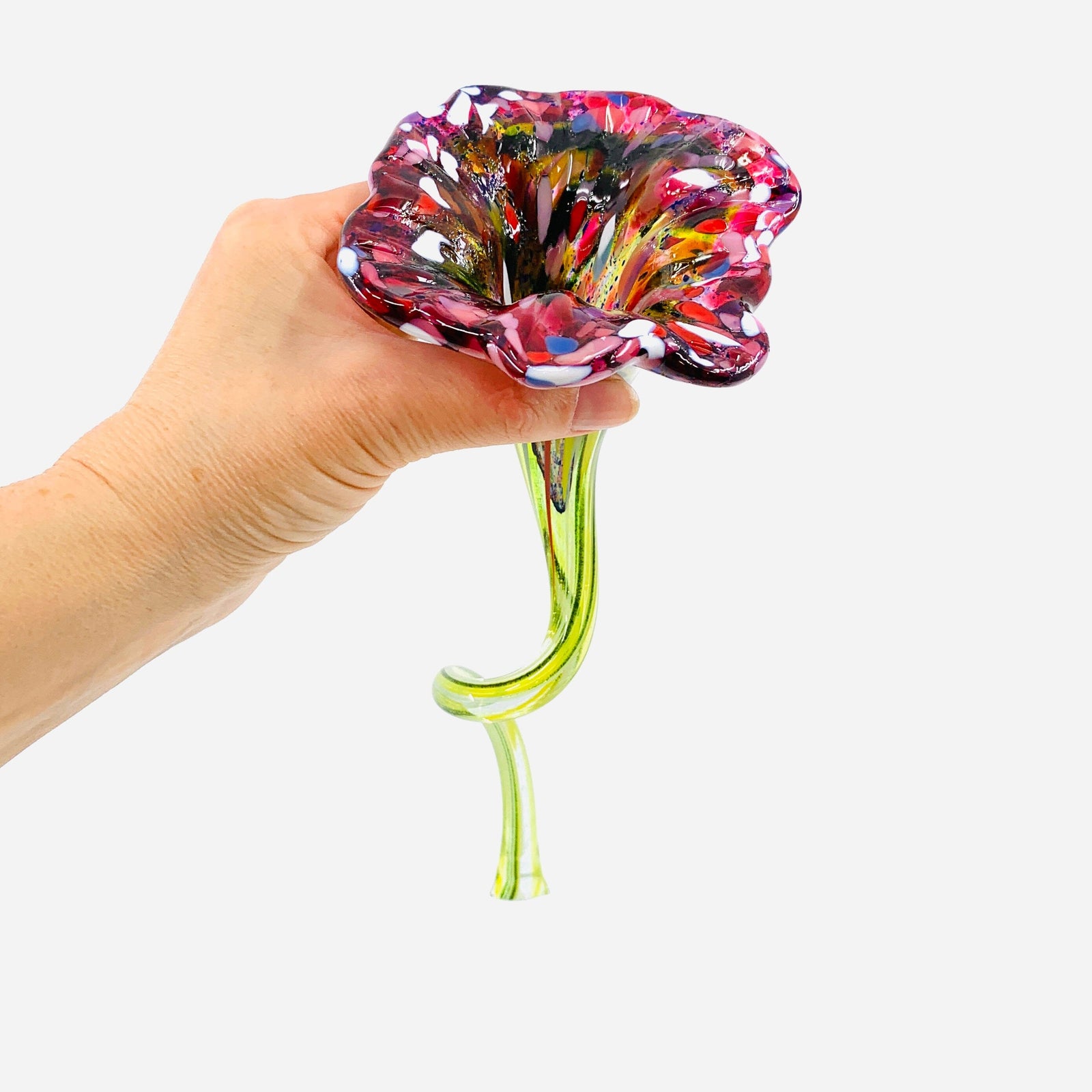 Pulled Glass Flower 68 Decor Luke Adams Glass Blowing Studio 