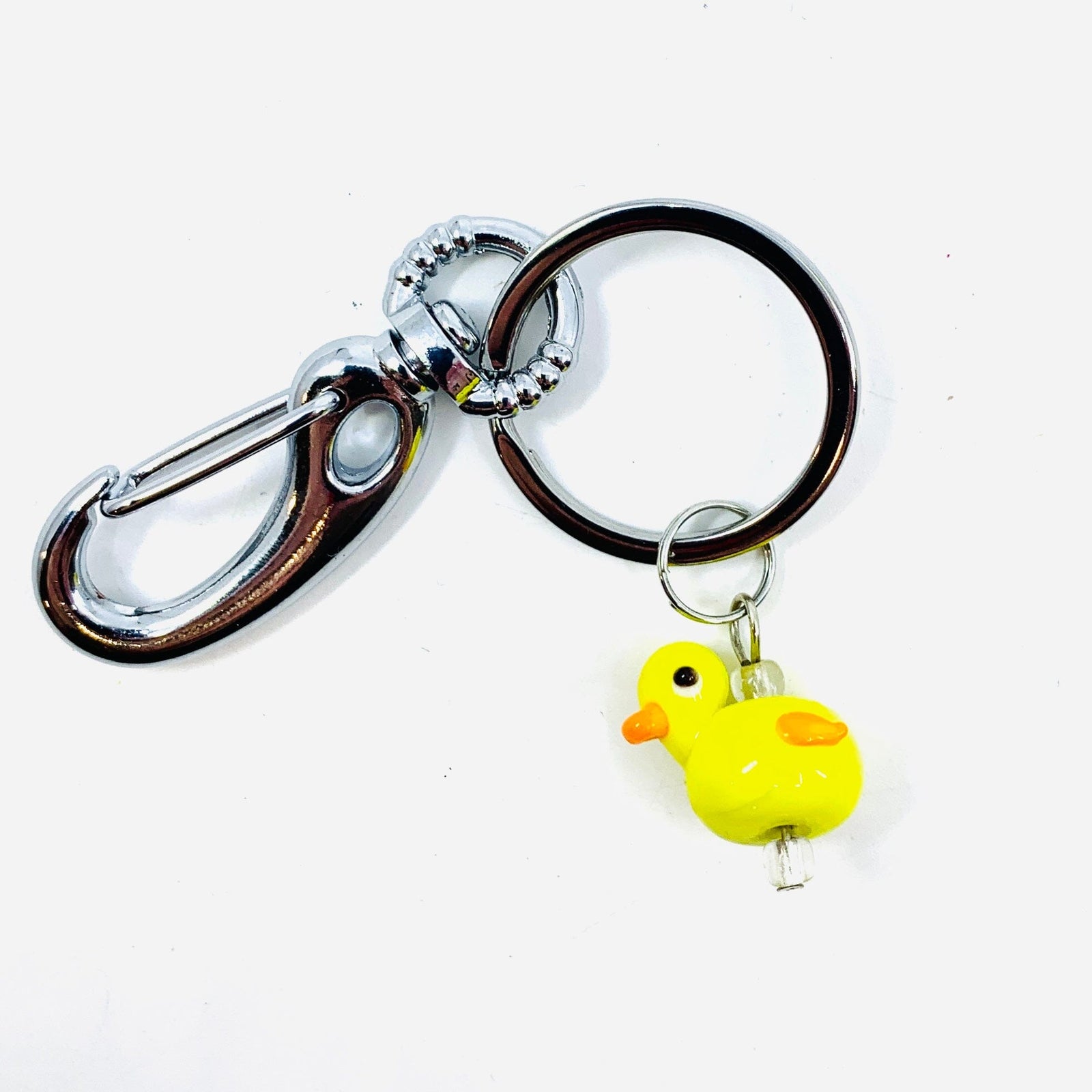 Tiny Glass Rubberduck Keychain GANZ 