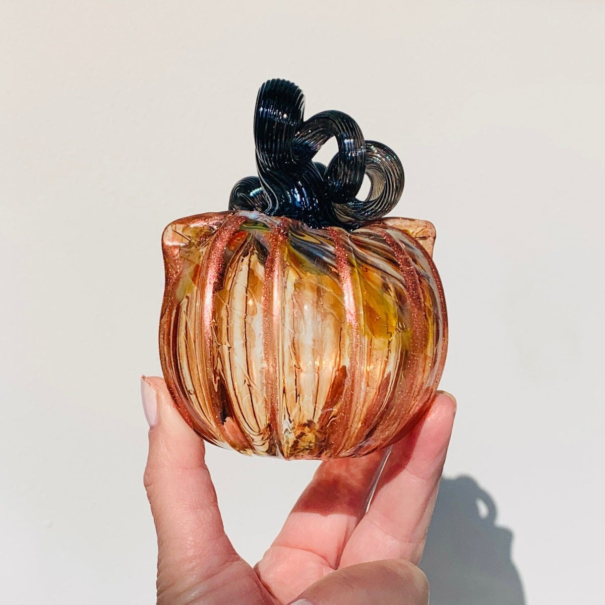 Daily Catkin 1222 Daily Pumpkin Luke Adams Glass Blowing Studio 