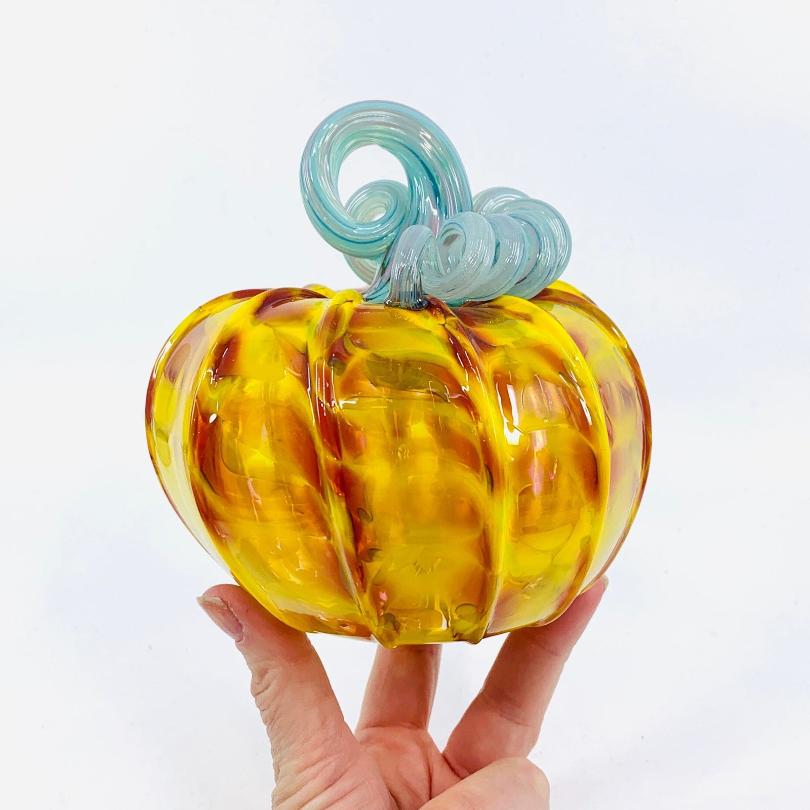 Daily Pumpkin 3447 Squat Gabby Luke Adams Glass Blowing Studio 