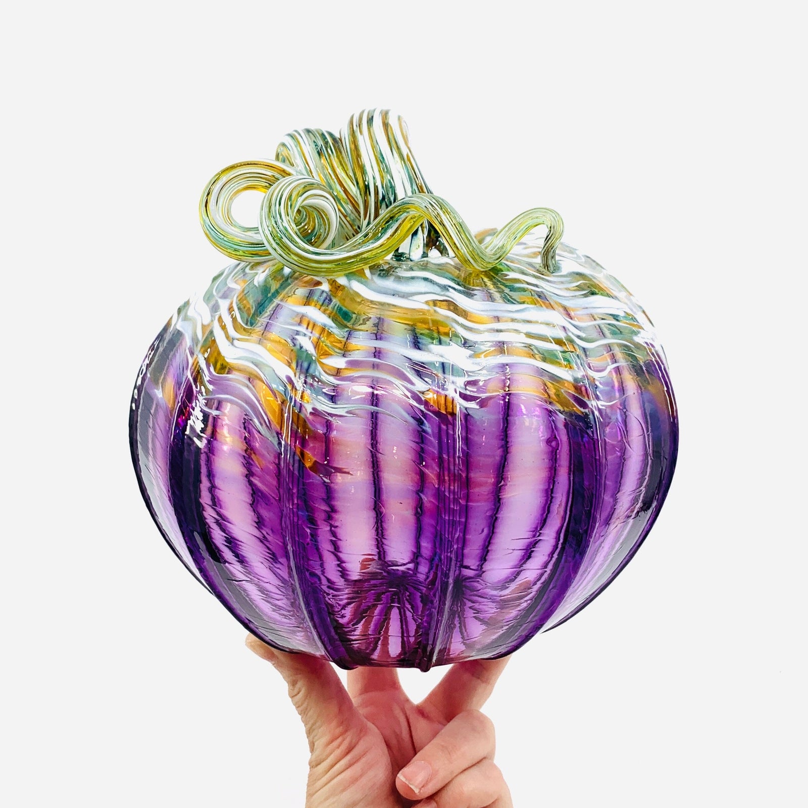Daily Pumpkin 698 Large Gabby Luke Adams Glass Blowing Studio 