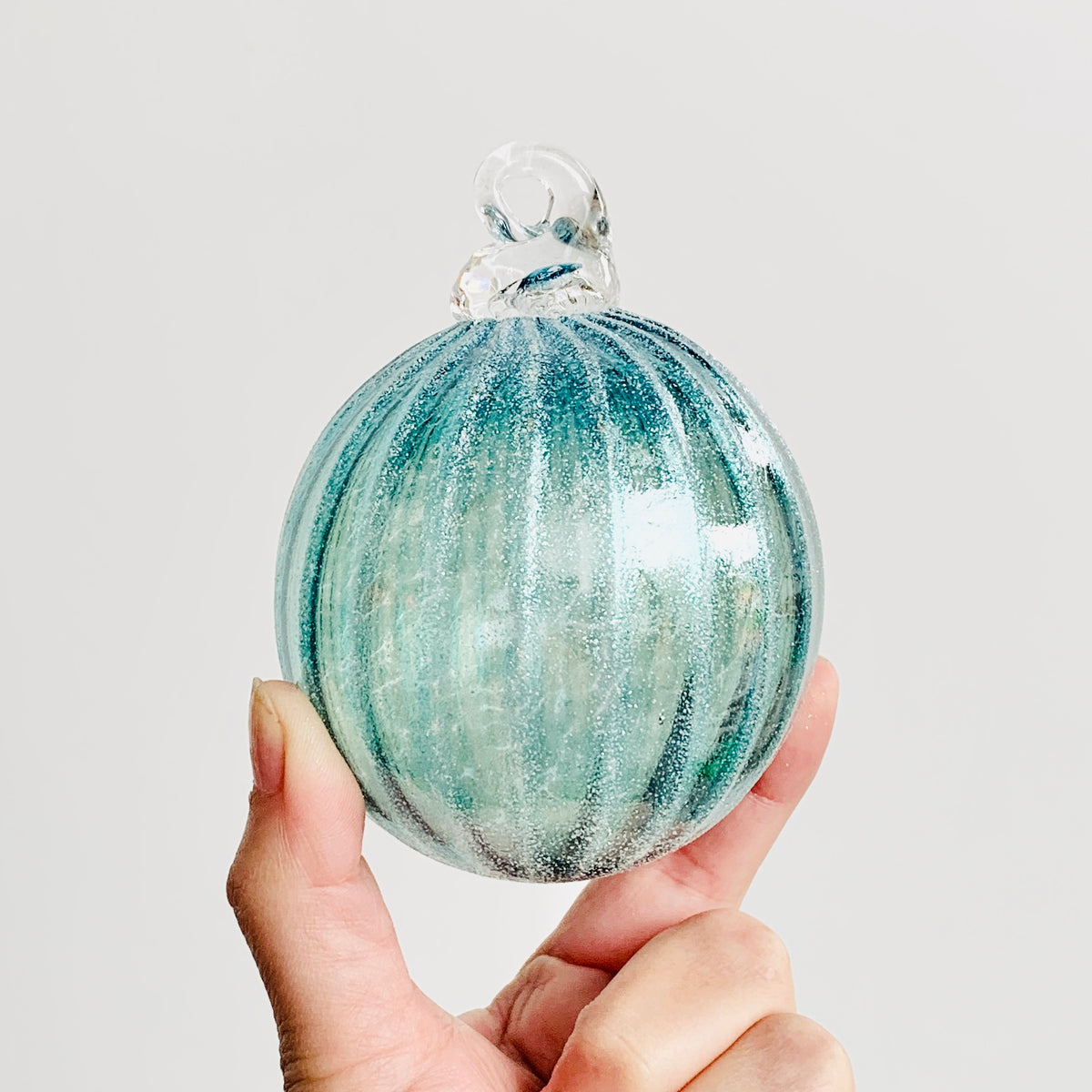 Teal Shimmer Ornament