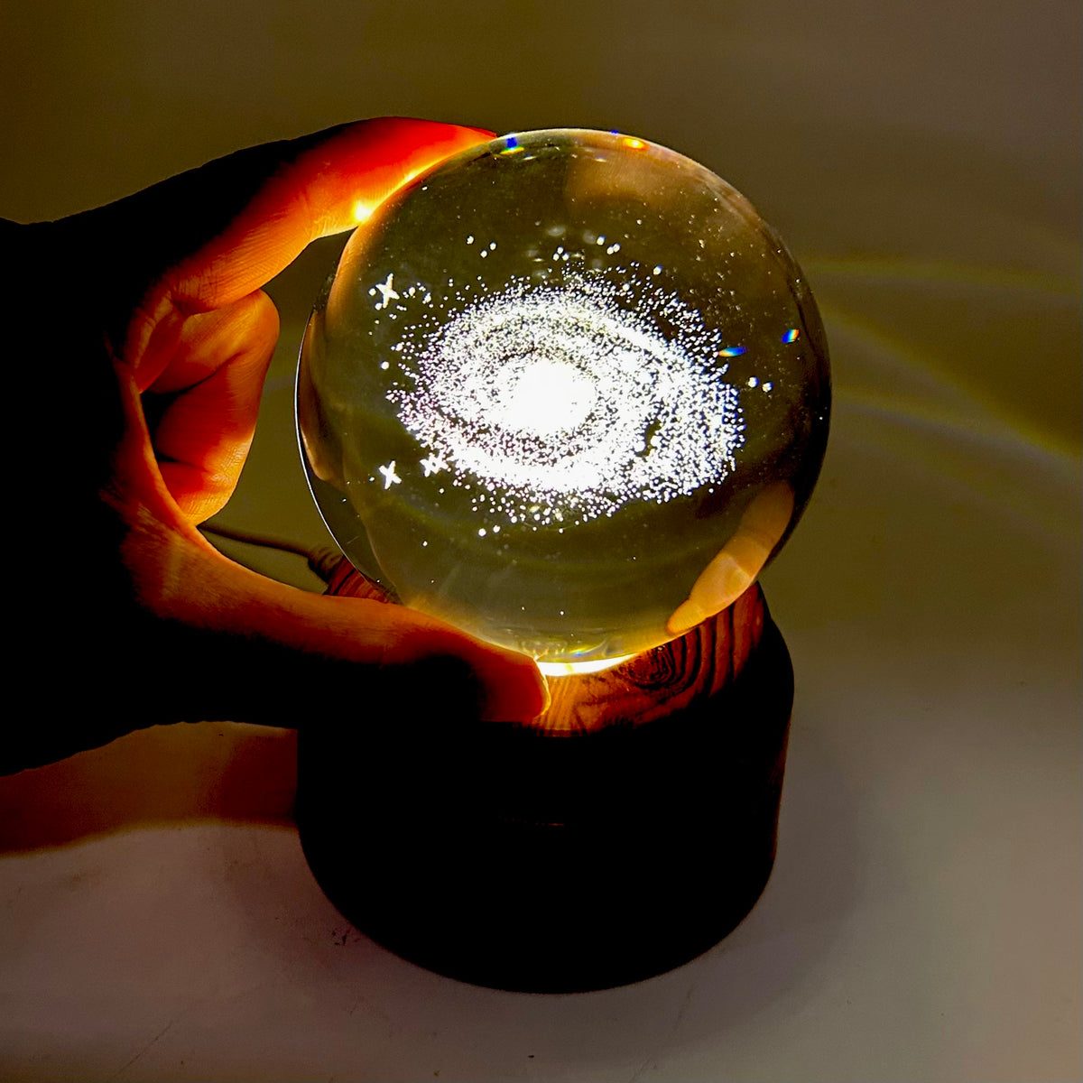 Milky Way  Rotating Crystal Ball Lamp