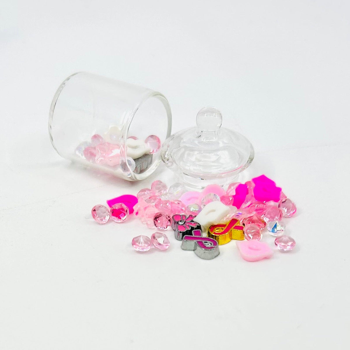 Breast Cancer Awareness, Tiniest Glass Jar of Hope Miniature - 