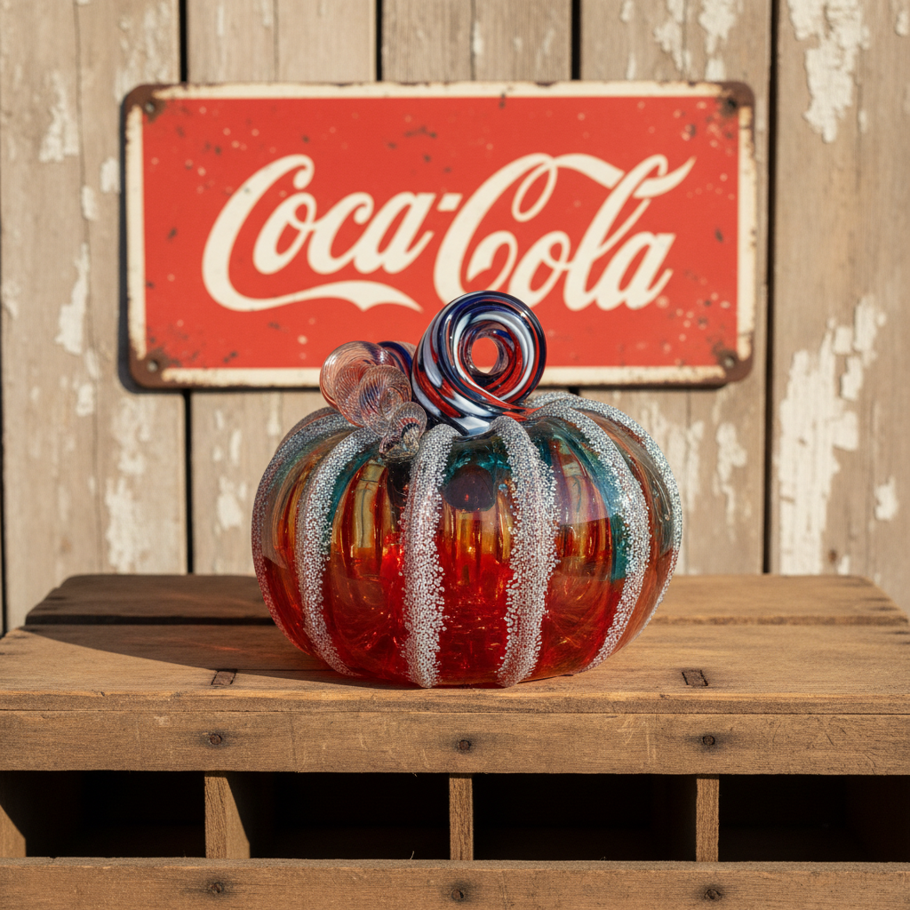Daily Pumpkin 1863 American Squat Gabby Luke Adams Glass Blowing Studio 