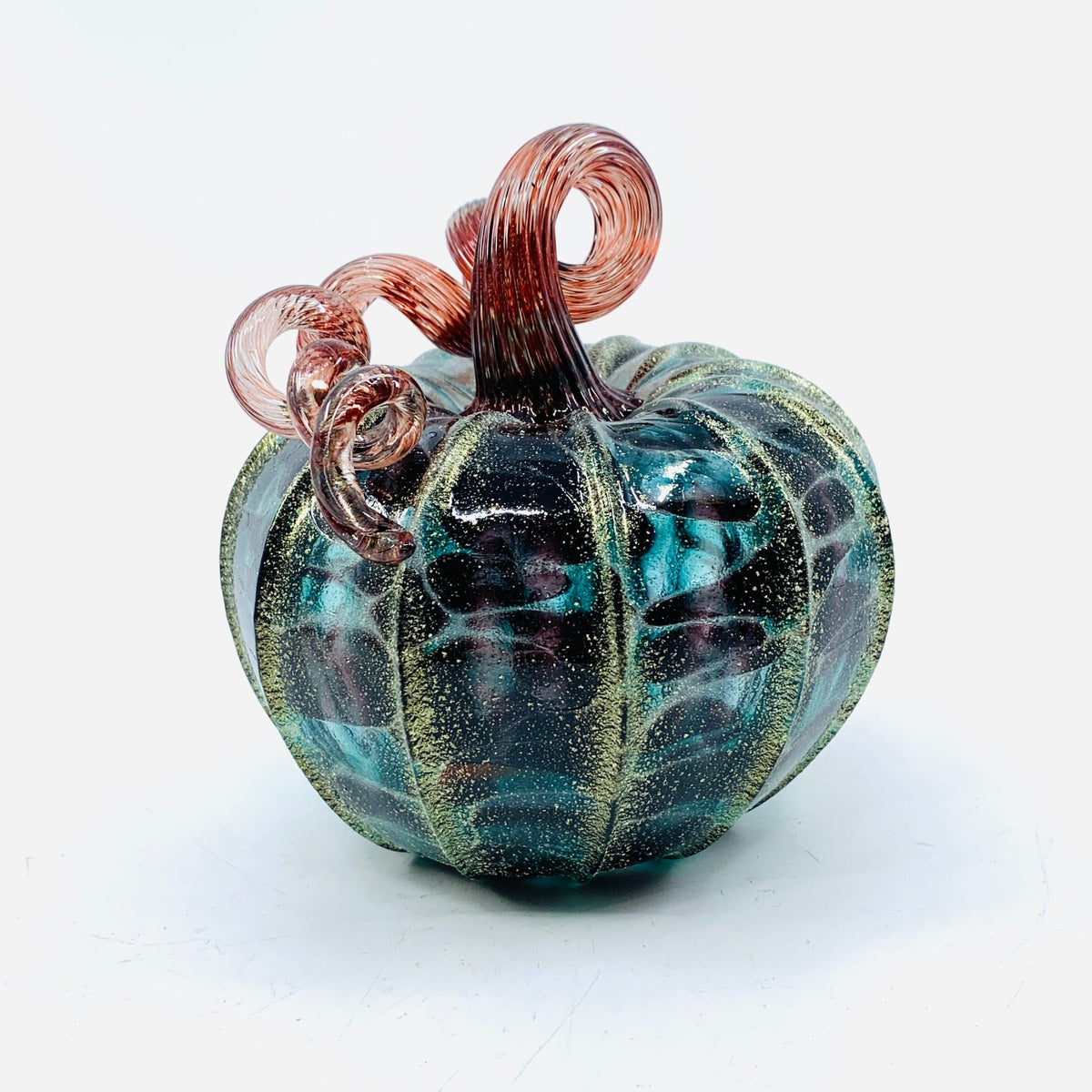 Daily Pumpkin 217 Fall Shimmer Squat Daily Pumpkin Luke Adams Glass Blowing Studio 