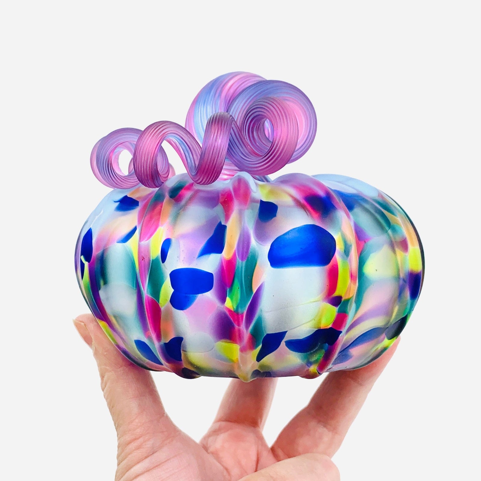 Best Pumpkin of The Day 540 “Color Twist Stem” Matte Squat Gabby Luke Adams Glass Blowing Studio 