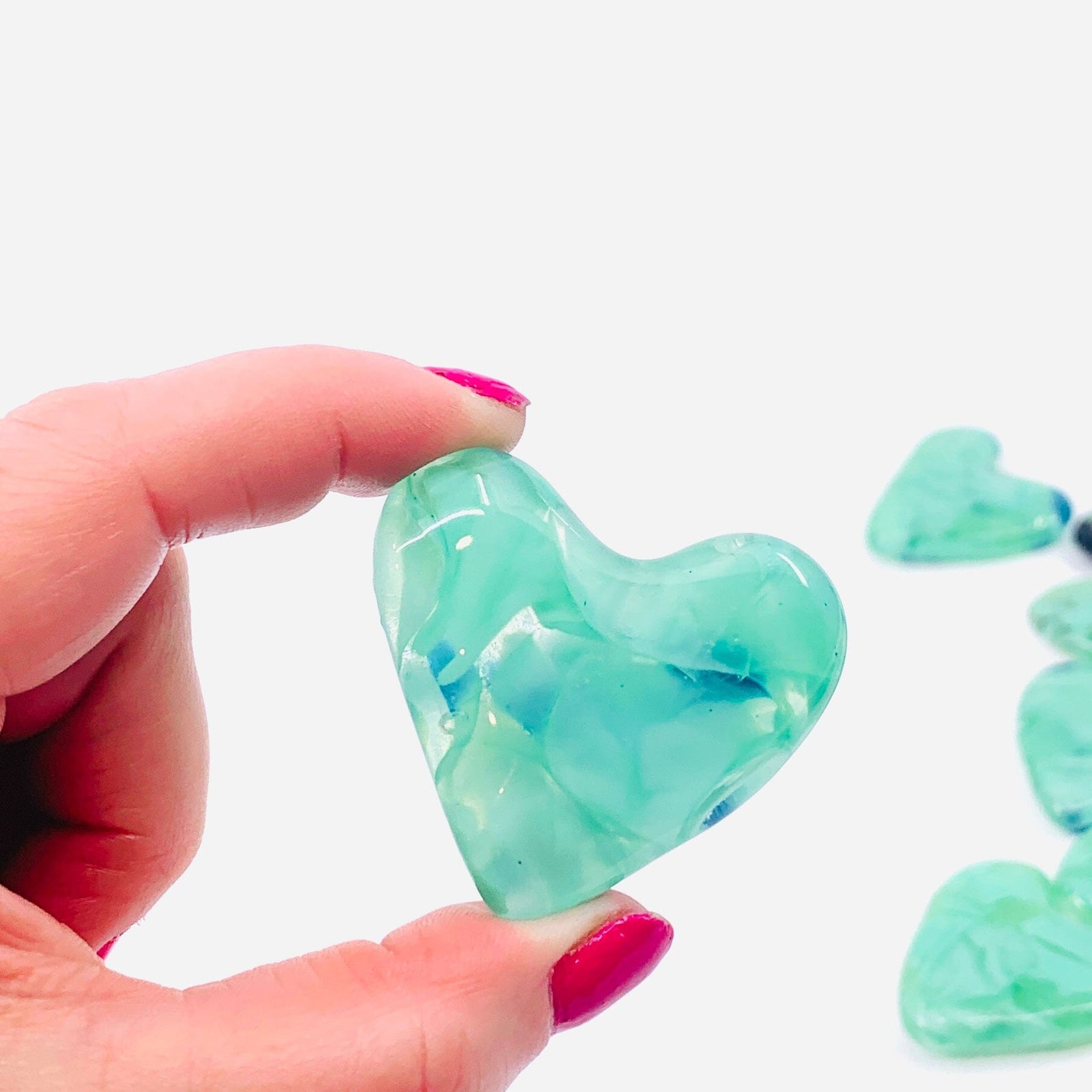 Fused Pocket Heart, Tiffany Mint Miniature Jean 