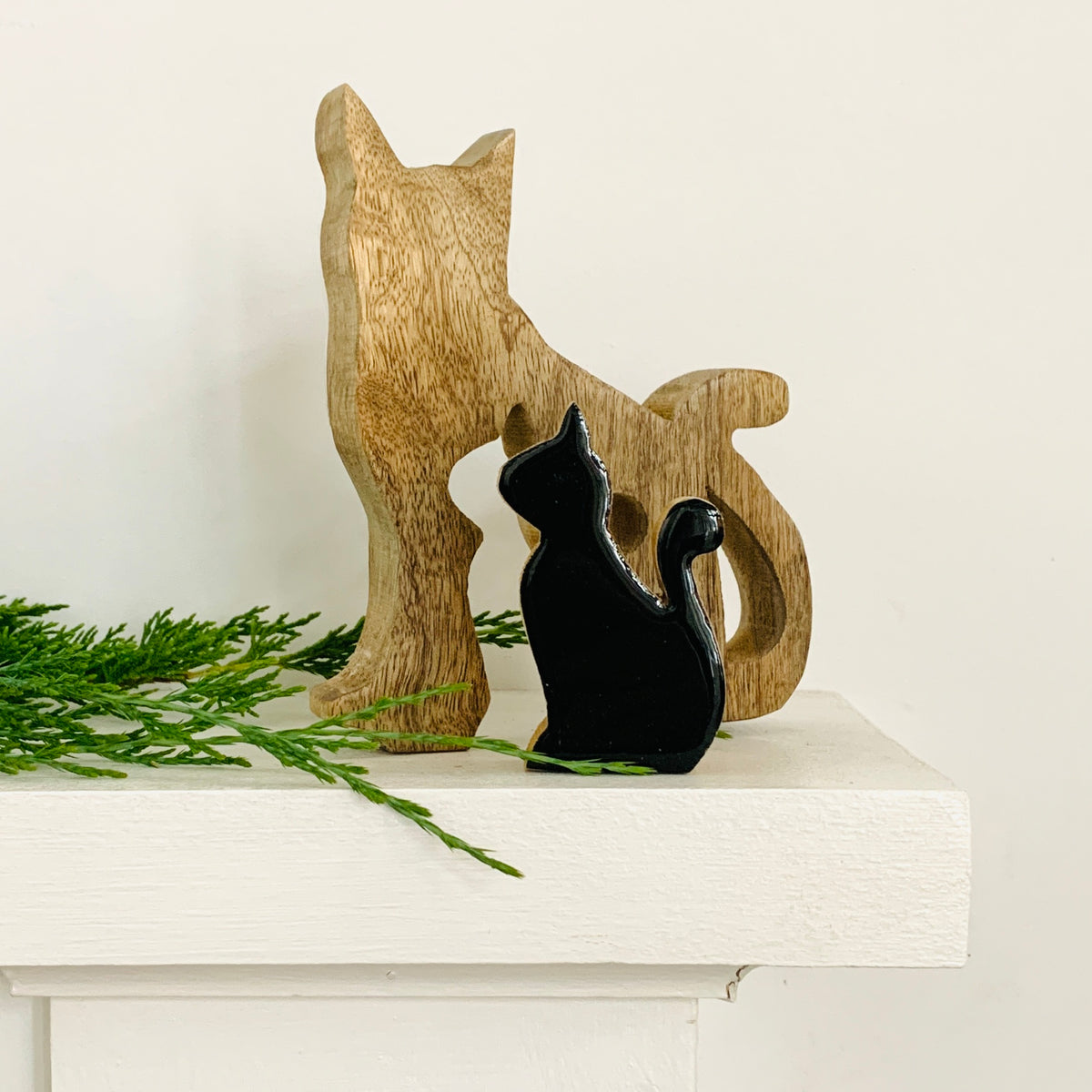 Wooden Halloween Cat