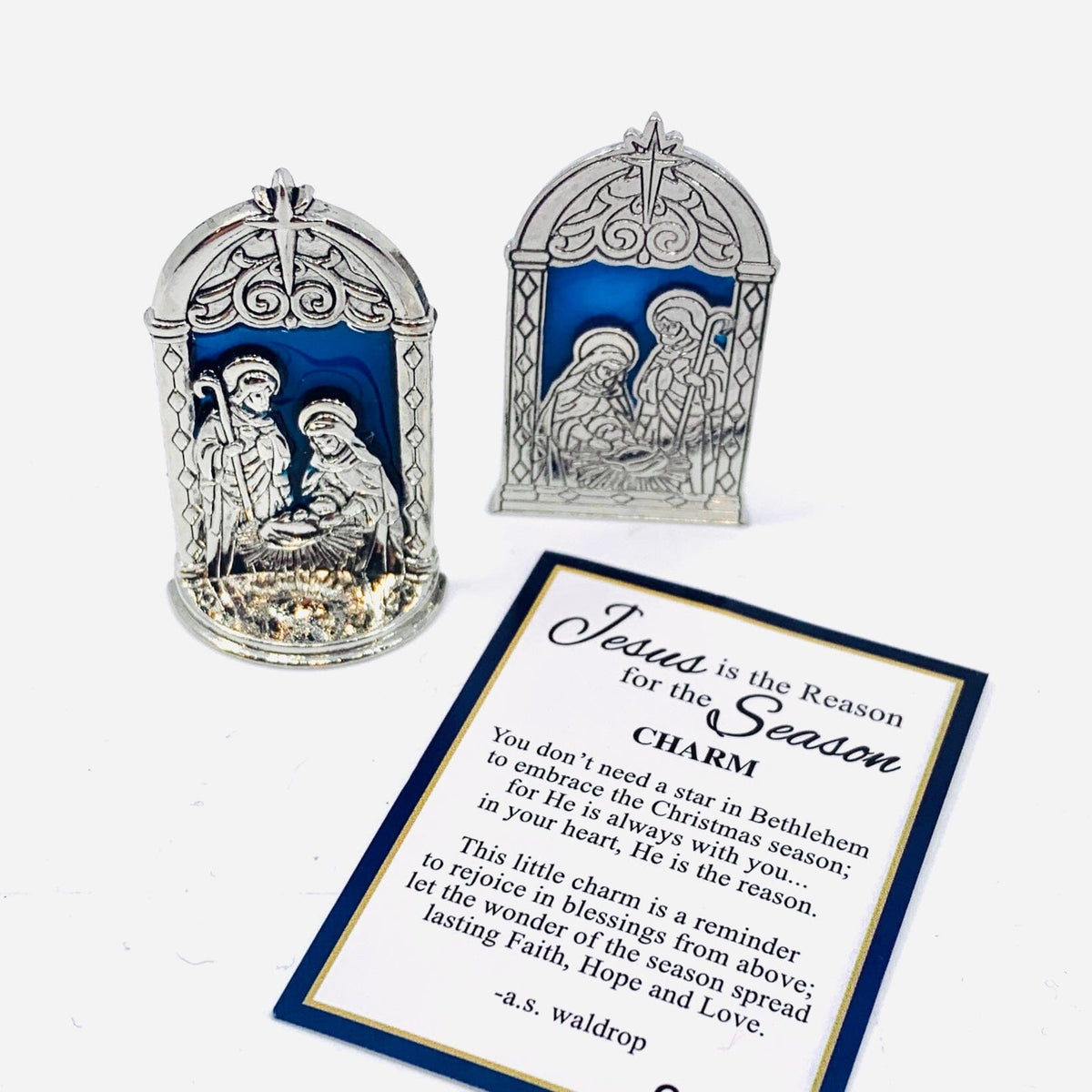 Jesus is the Reason for The Season Charm PT182 Miniature GANZ 