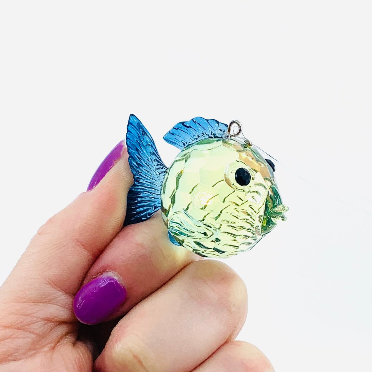Crystal Acrylic Fish Ornament, Violet Ornament GANZ 