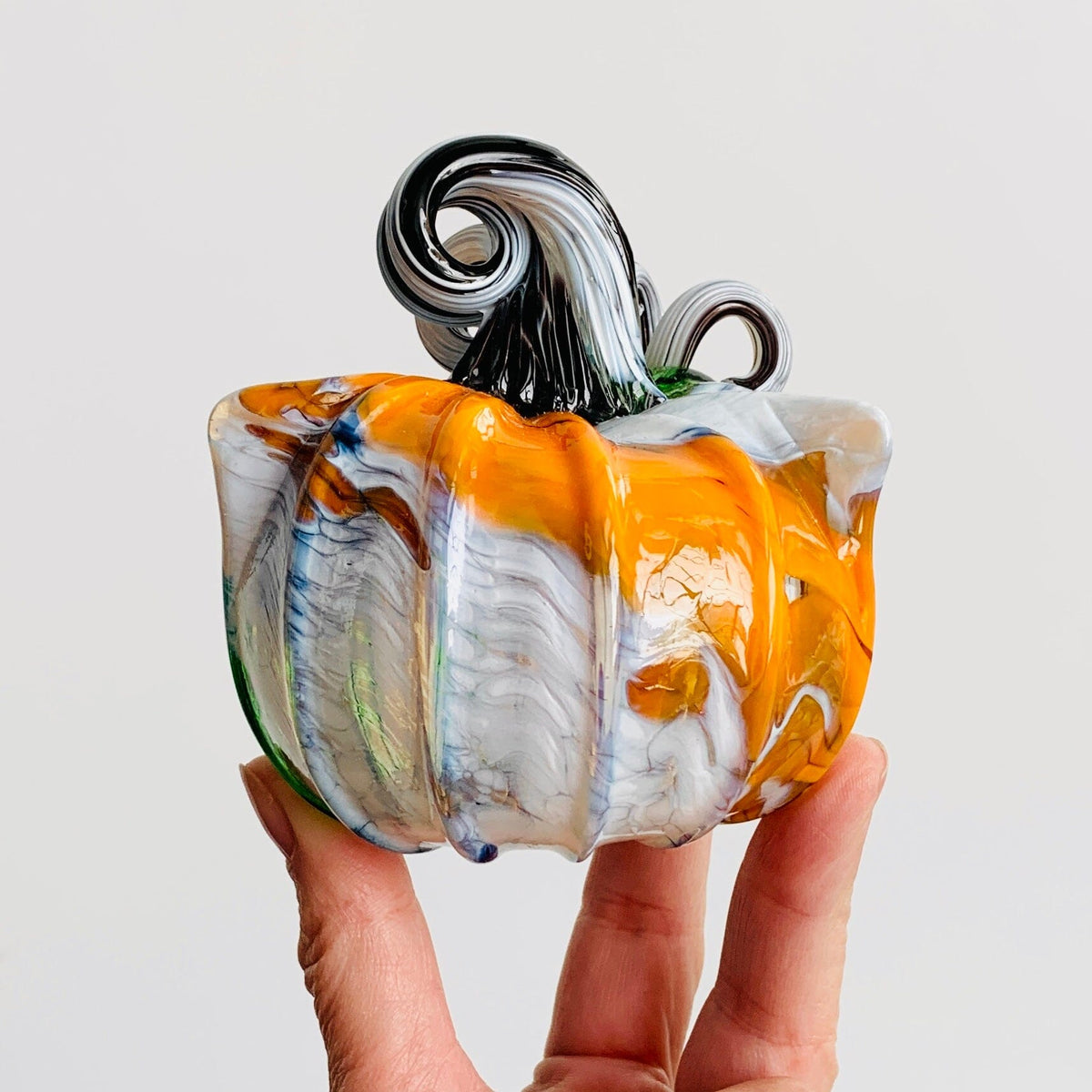 Daily Catkin 1318 Daily Pumpkin Luke Adams Glass Blowing Studio 