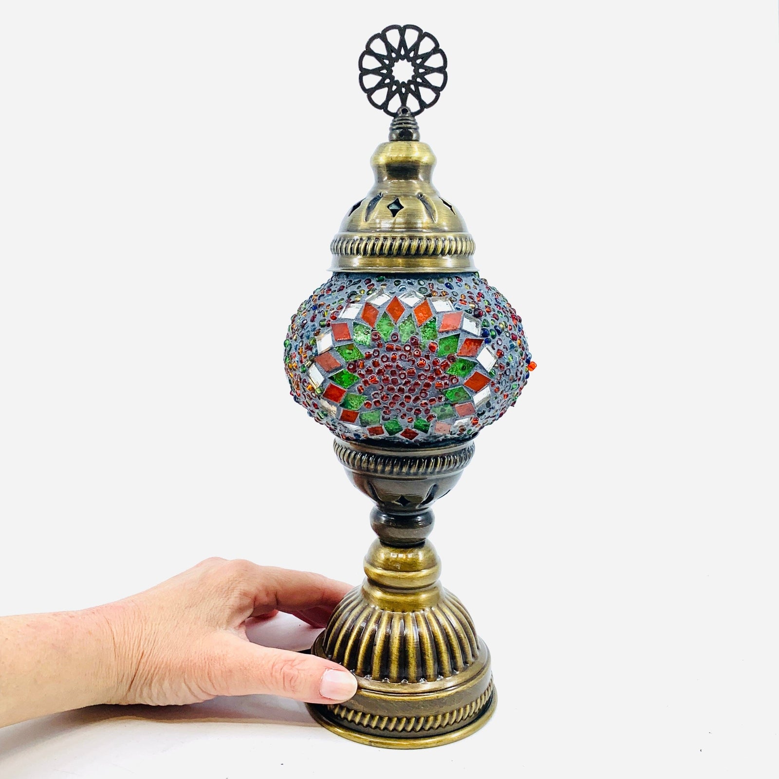 Turkish Mosaic Lamp, 15 Decor Natto USA 