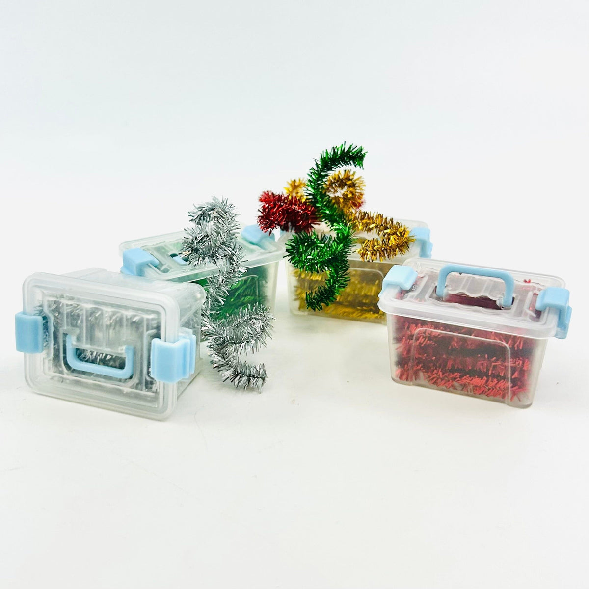 Tiny Attic Tote of Christmas Garland, Green Miniature - 