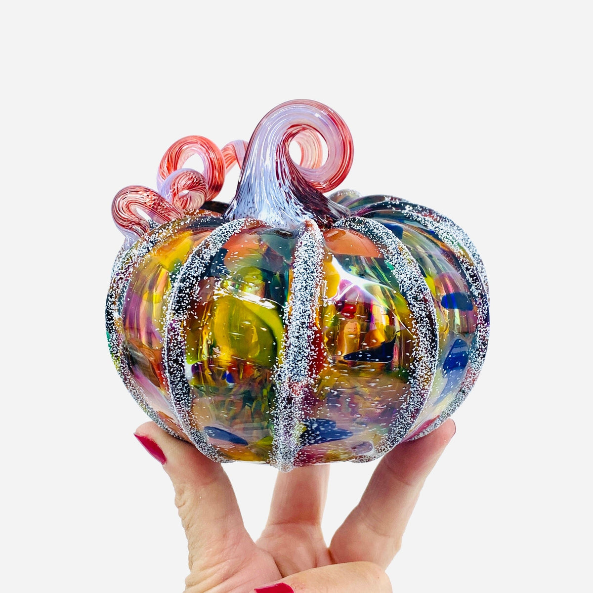 Daily Pumpkin 1863 Snowfall Squat Gabby Luke Adams Glass Blowing Studio 