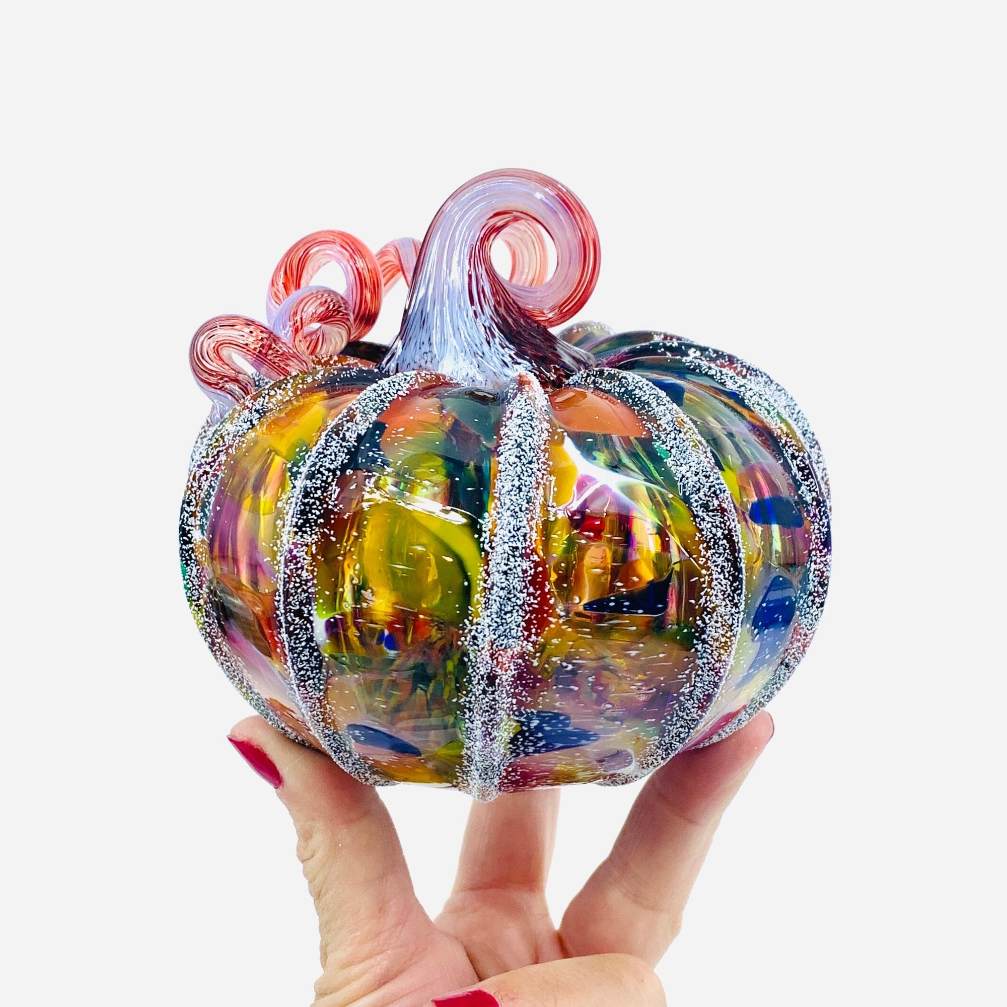 Daily Pumpkin 1863 Snowfall Squat Gabby Luke Adams Glass Blowing Studio 