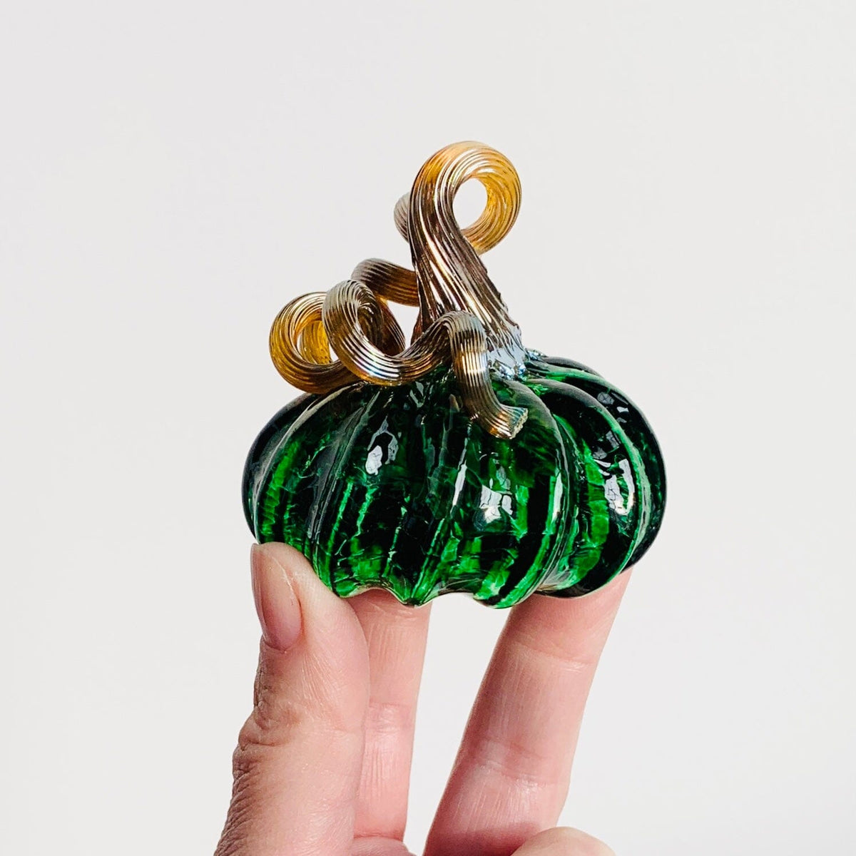 Daily Pumpkin 1299 Mini Paperweight Daily Pumpkin Luke Adams Glass Blowing Studio 