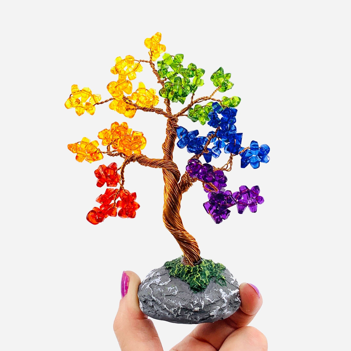 Acrylic Crystal Bonsai, Rainbow Decor GANZ 