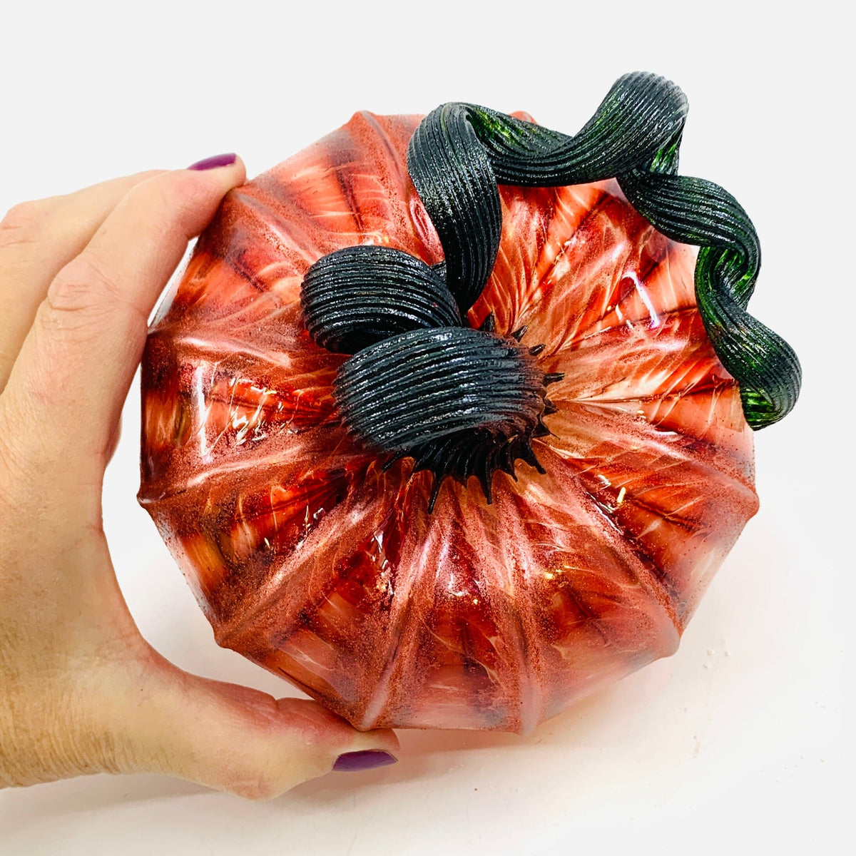 Daily Pumpkin 650 Fall Shimmer Squat Daily Pumpkin Luke Adams Glass Blowing Studio 