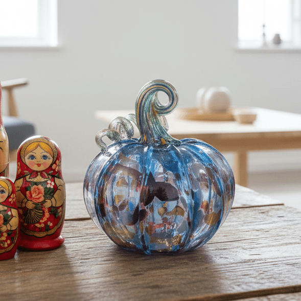 Daily Pumpkin 3589 Squat Gabby Luke Adams Glass Blowing Studio 