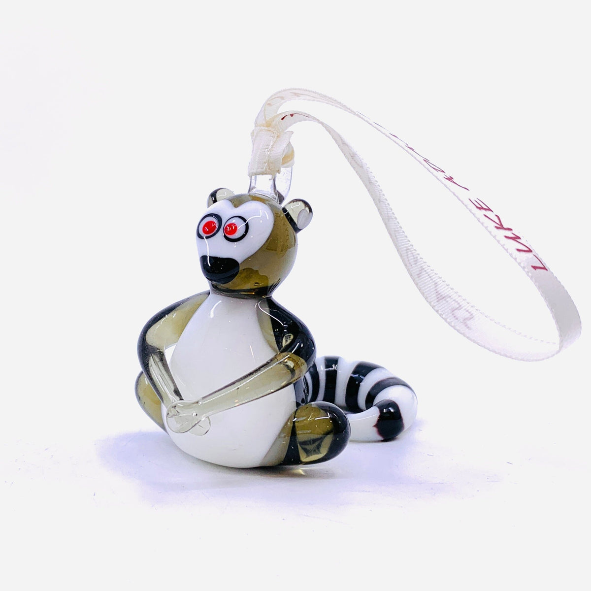Ribbon Glass Ornament 11, Lemur Art Studio 