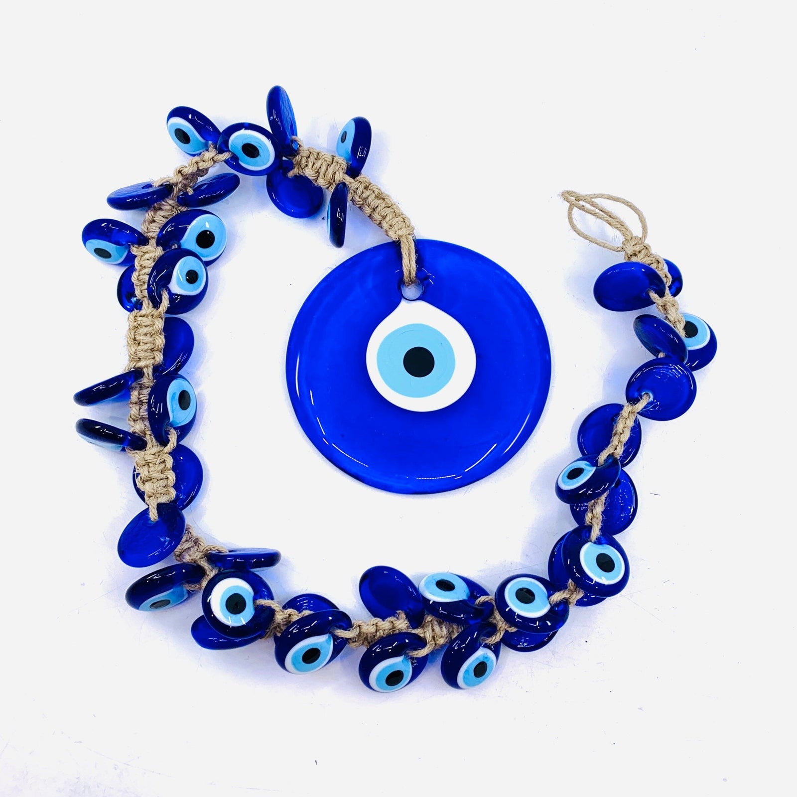 Glass Evil Eye Wall Hanger/Suncatcher 8 Natto USA 