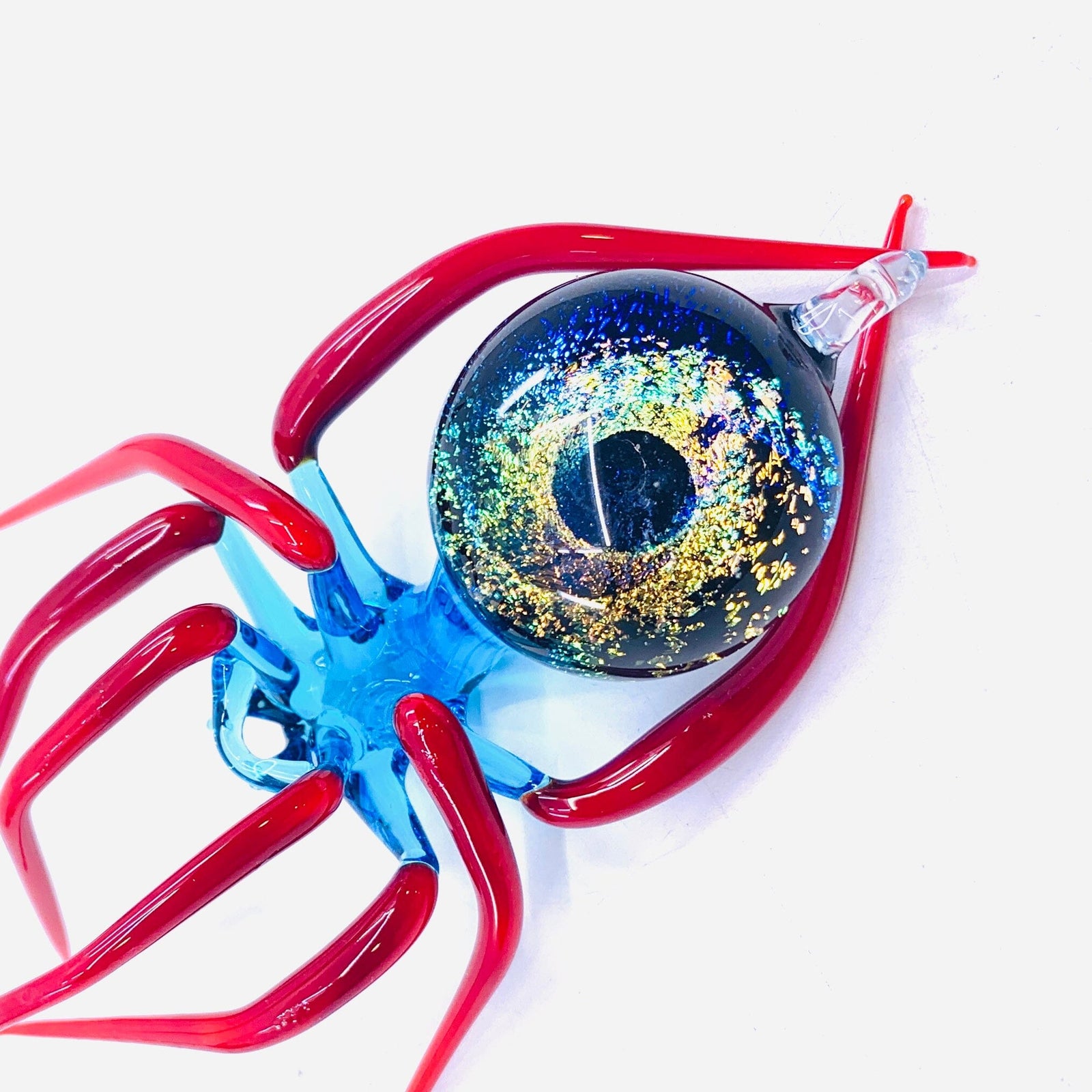 Glass Galaxy Spider Ornament, 41 Ornament WGK Glass Art Inc 