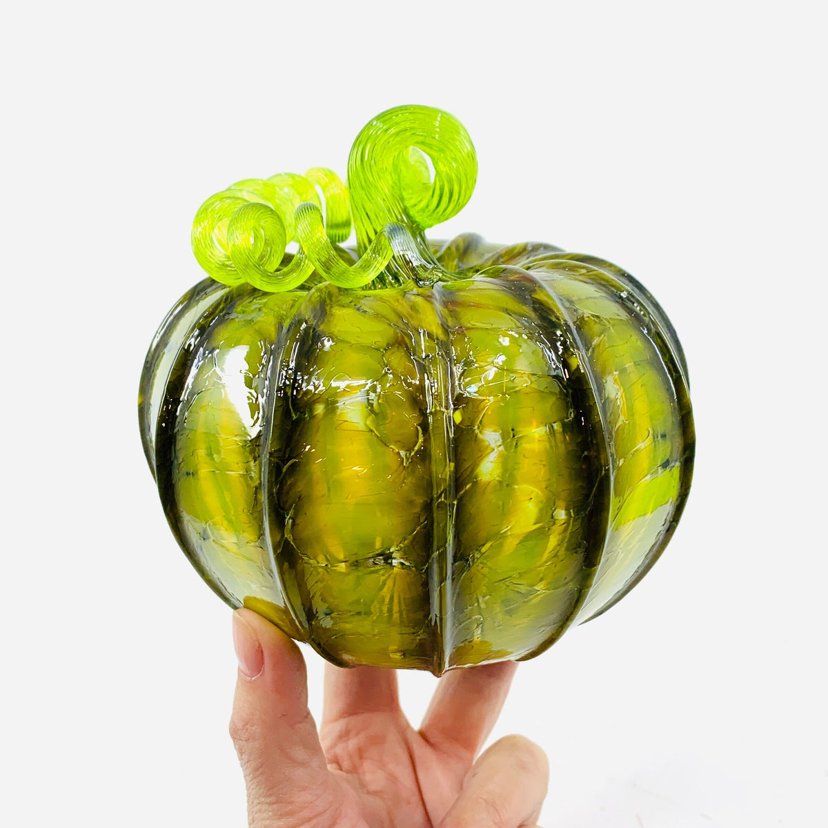 Daily Pumpkin 1273 Squat Daily Pumpkin Luke Adams Glass Blowing Studio 