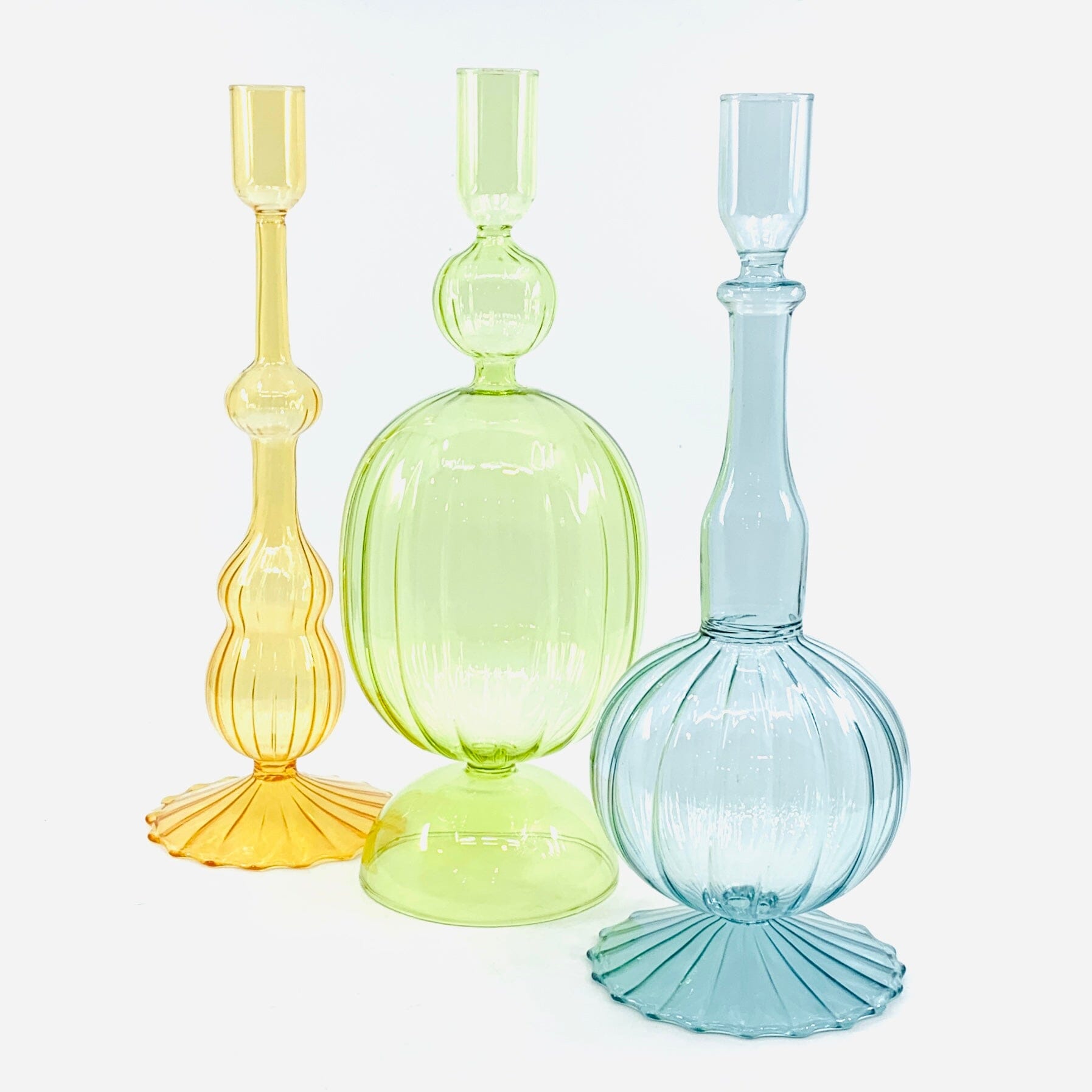 10" Glass Taper Holder Creative Co-Op 